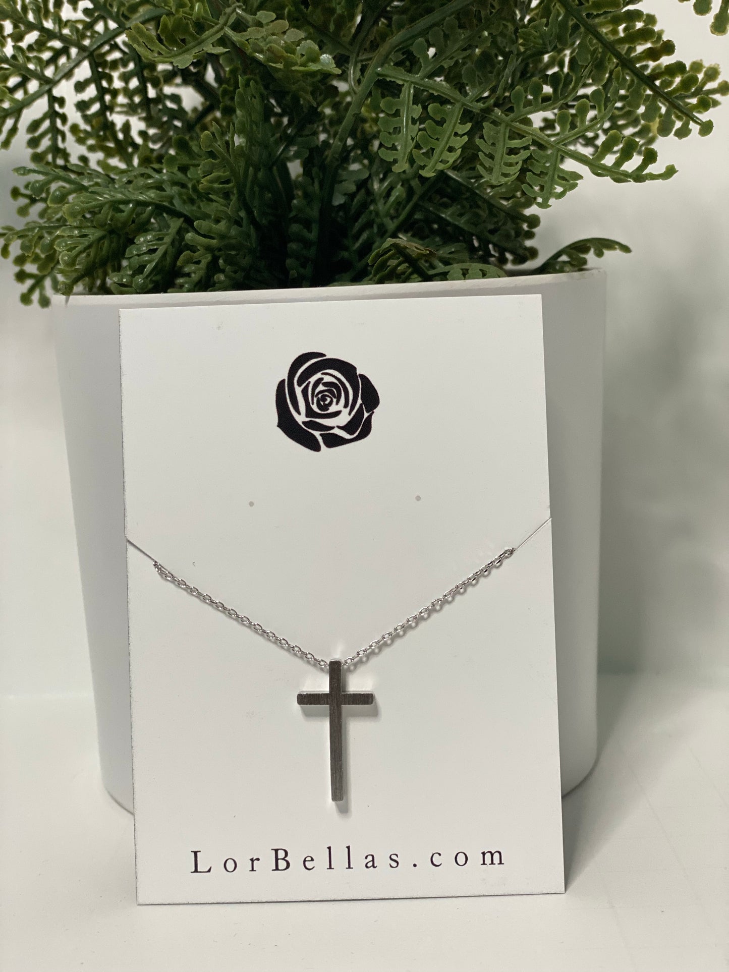 Silver Cross Necklace