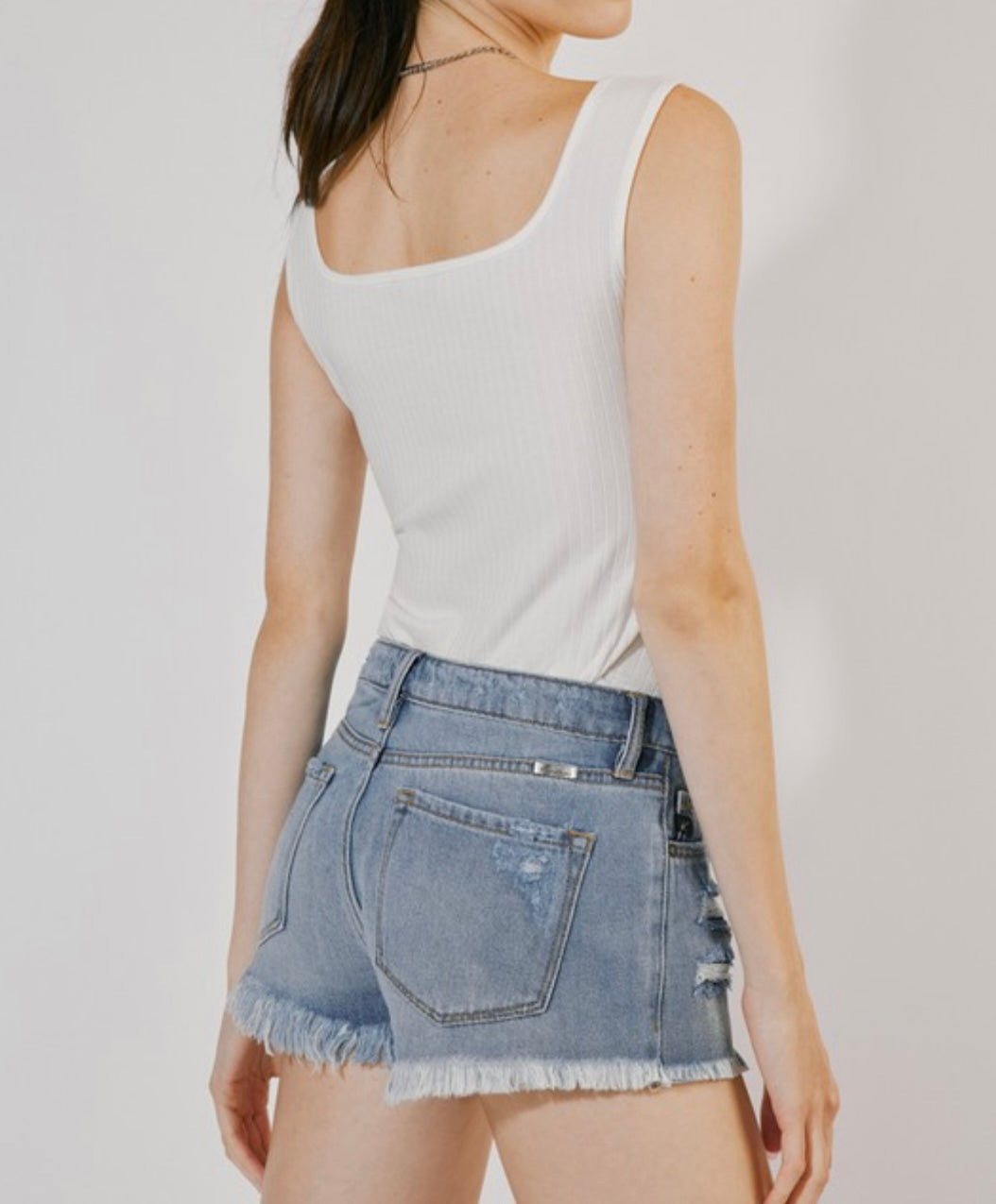 Kan Can Mid Rise Boyfriend Shorts