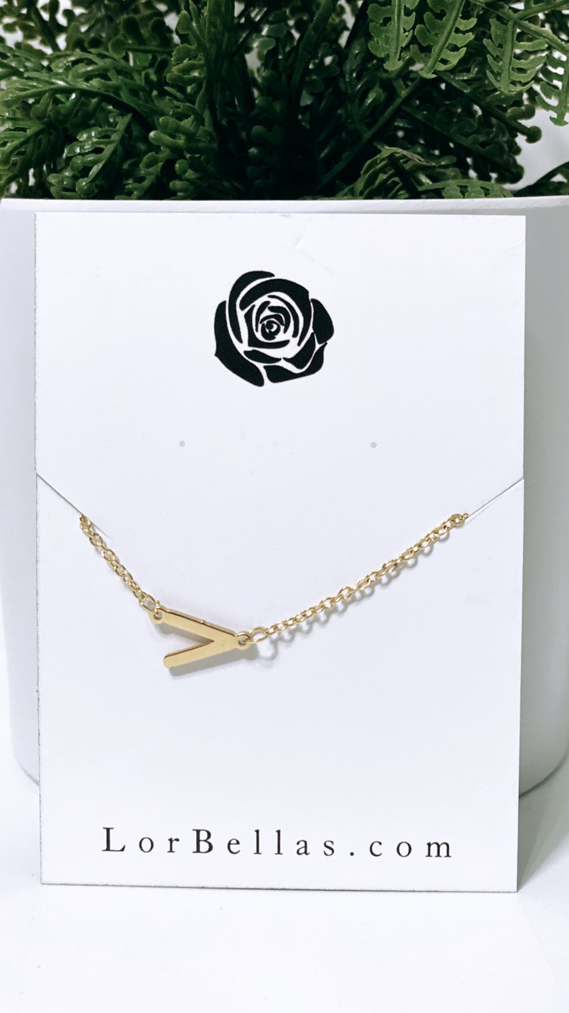 V-Letter Necklace