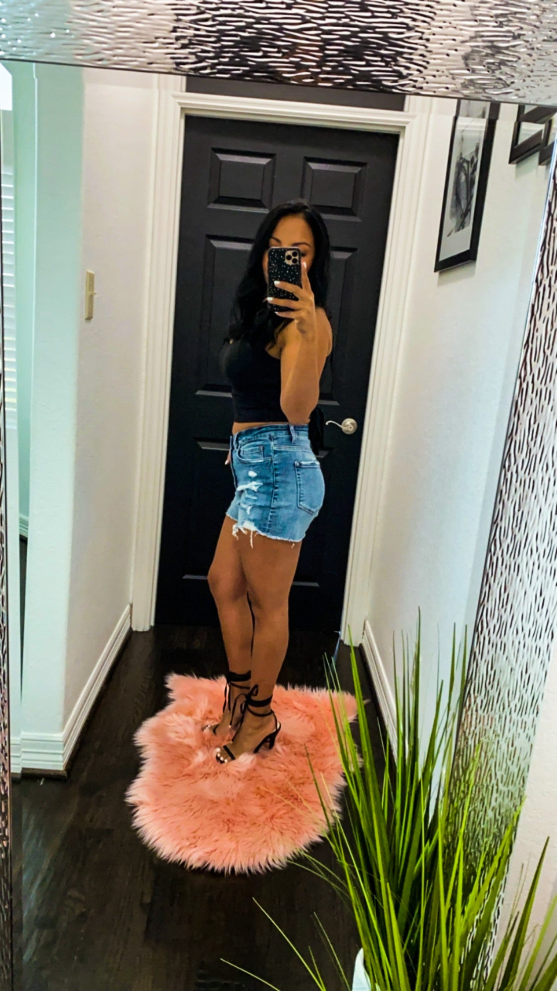 High Rise Button Up Shorts