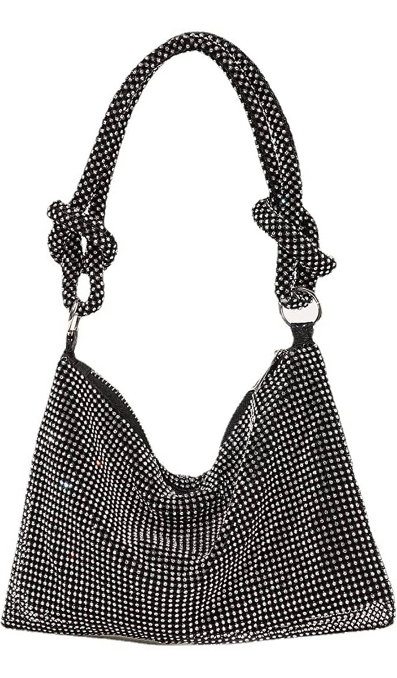 Black Knotted Rhinestone Mini