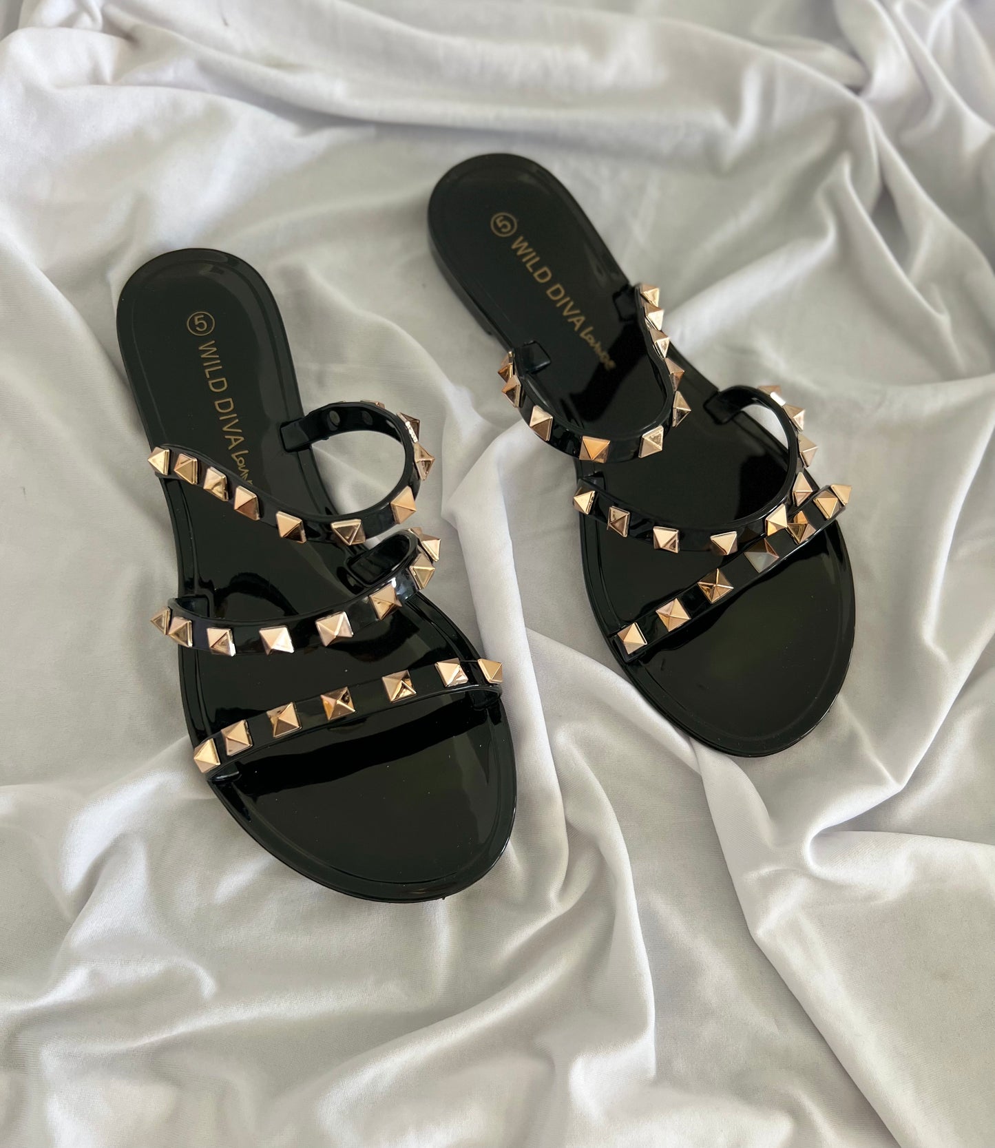 Diva Summer Sandals Black Gold